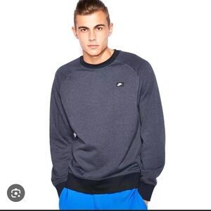 Nike Men's Charcoal Crewneck Sweater